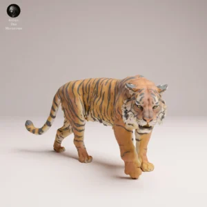 Figurine tigre 1/24 imprimée 3D en résine - vue avant