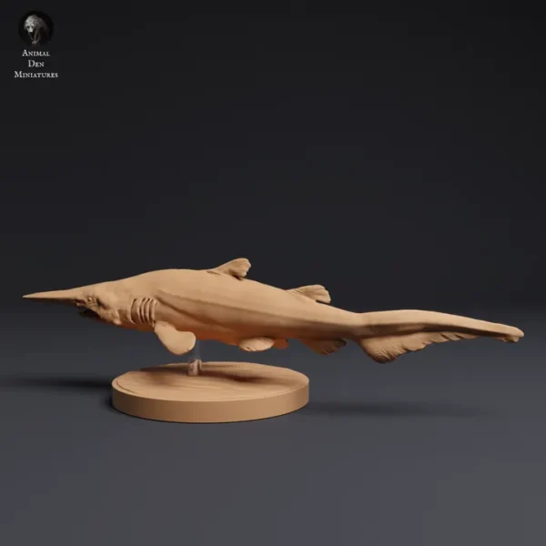 Figurine requin gobelin en résine 3D à l'échelle 1/32, idéale pour collectionneurs et dioramas réalistes