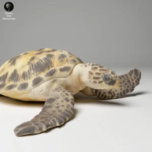 Figurine à peindre représentant une tortue à l'échelle 1/12, parfaite pour les projets artistiques et les dioramas.