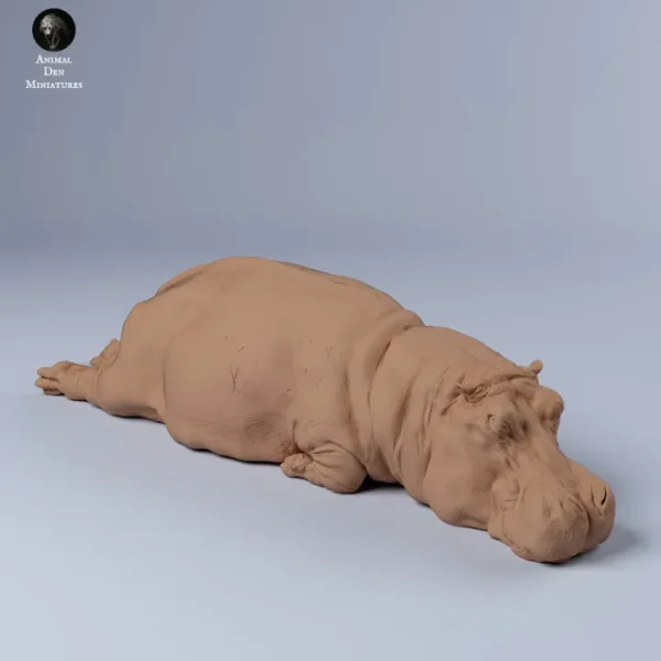 Figurine détaillée d'un hippopotame à l'échelle 1/24, capturant fidèlement les caractéristiques physiques de l'animal. Idéale pour les collectionneurs, les amateurs de modèles réduits et les artistes cherchant à créer des dioramas réalistes.