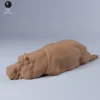 Figurine détaillée d'un hippopotame à l'échelle 1/24, capturant fidèlement les caractéristiques physiques de l'animal. Idéale pour les collectionneurs, les amateurs de modèles réduits et les artistes cherchant à créer des dioramas réalistes.