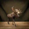 Figurine à peindre représentant un élan à l'échelle 1/24, parfaite pour les projets artistiques et les loisirs créatifs.