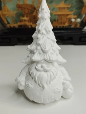 Statuette Père Noël résine acrylique avec sapin 11,5 cm Statuette Père Noël résine acrylique 11,5 cm avec sapin