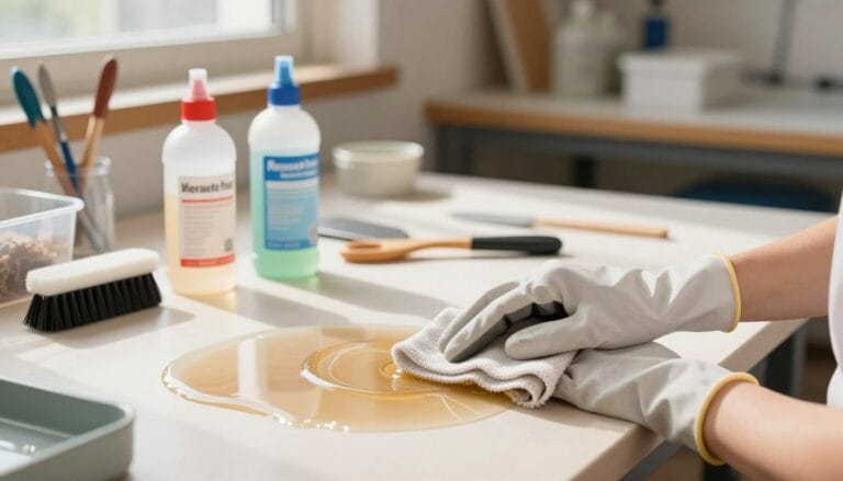 comment nettoyer resine epoxy