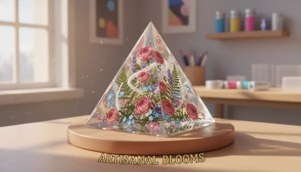 Créez une image de résine époxy avec des fleurs séchées