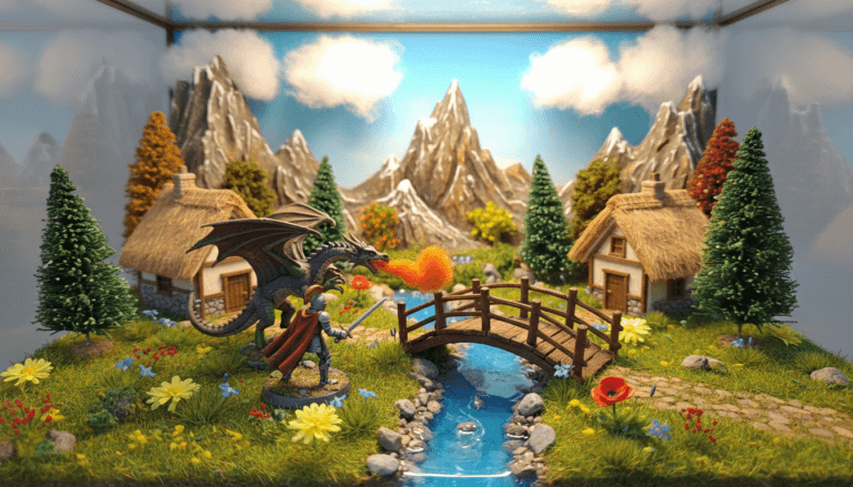 Diorama figurines : mise en scène et narration