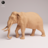 Figurine éléphant d’Asie 1/32 pour collection et diorama