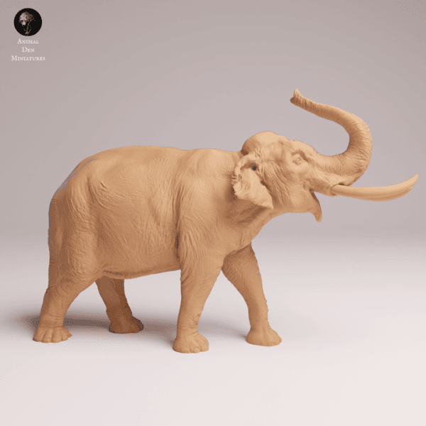 Éléphant d'Inde miniature 1/32 détails trompe modélisme