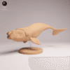 Baleine en résine échelle 1/100 sur socle pour modélisme