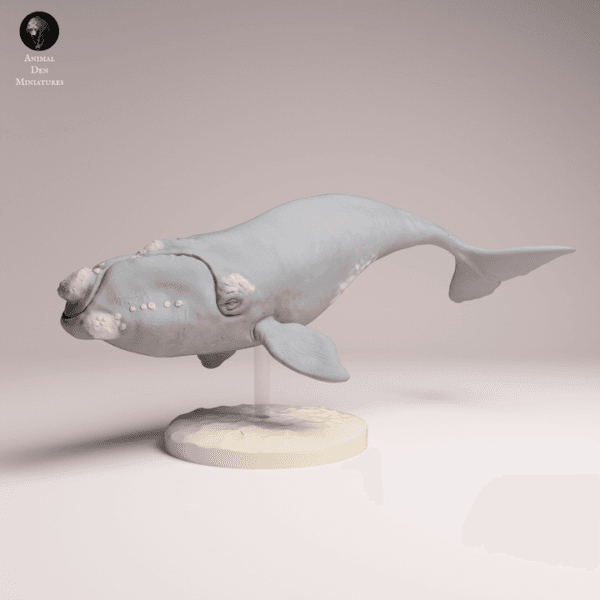Baleine miniature échelle 1/100 en résine pour diorama et modélisme