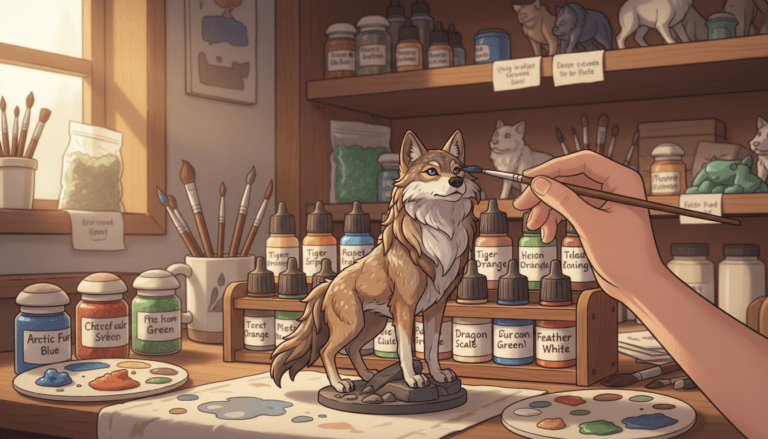 Choisir les meilleures peintures pour figurines animaux