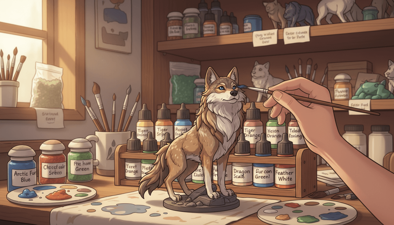 Choisir les meilleures peintures pour figurines animaux