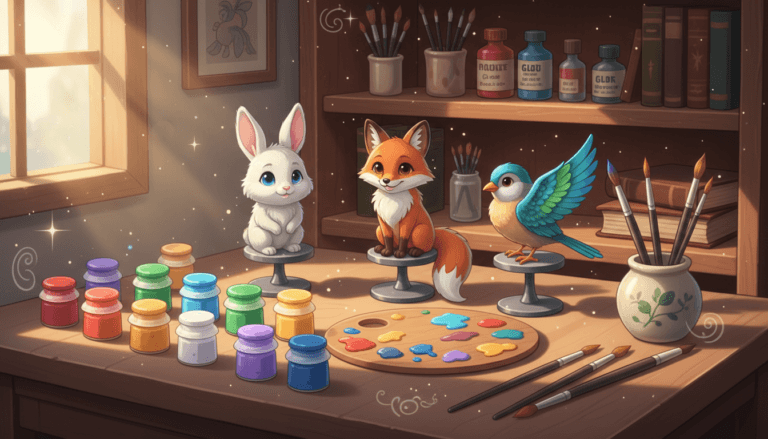 Matériel indispensable pour peindre des figurines animaux