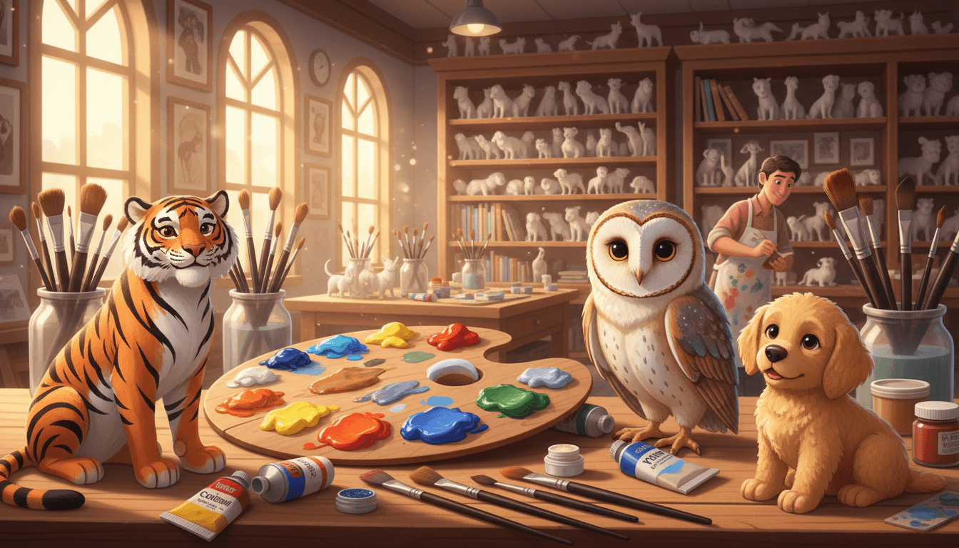 Techniques de peinture pour figurines d’animaux