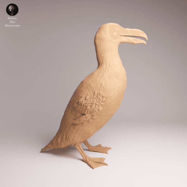 Grand Pingouin miniature détails anatomiques résine SLA