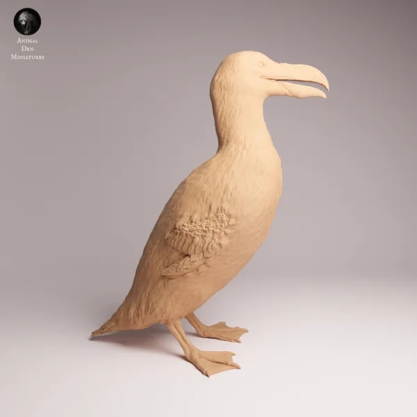 figurine-grand-pingouin-resine-details-anatomiques Grand Pingouin miniature détails anatomiques résine SLA