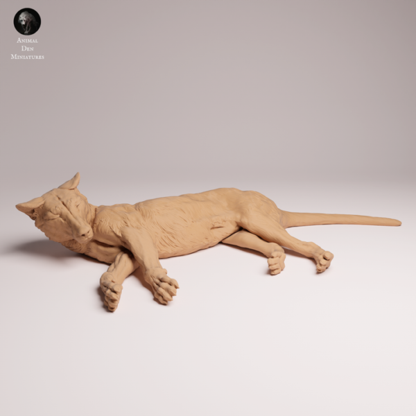 Sculpture de Loup de Tasmanie pour peintres de miniatures et collectionneurs.