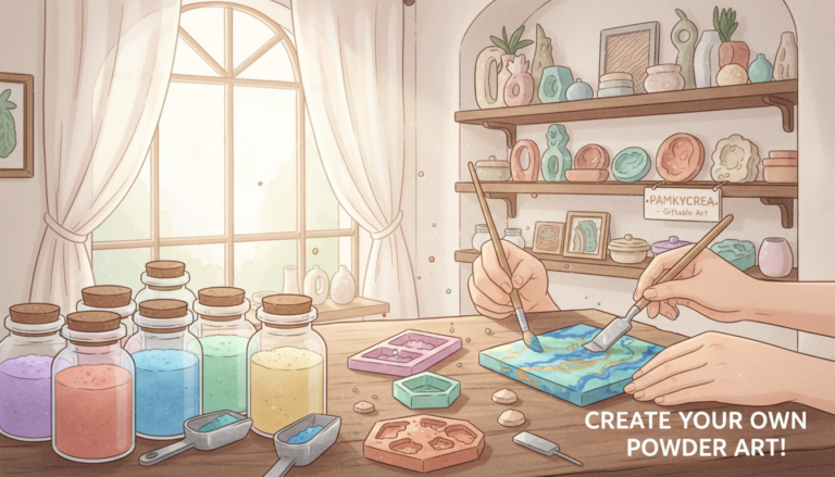 Créer des objets déco en poudre à offrir