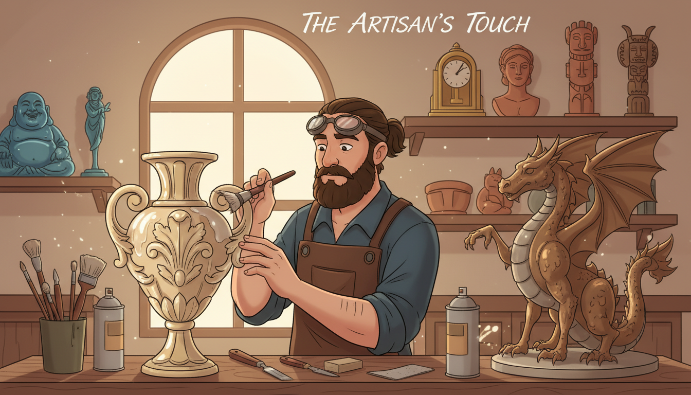 Finitions et protection des objets moulés décoratifs