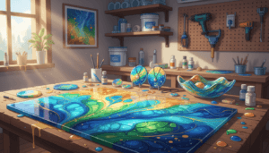 Idées de décoration intérieure en résine époxy