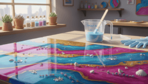 Résine époxy transparente : réussir un rendu parfait