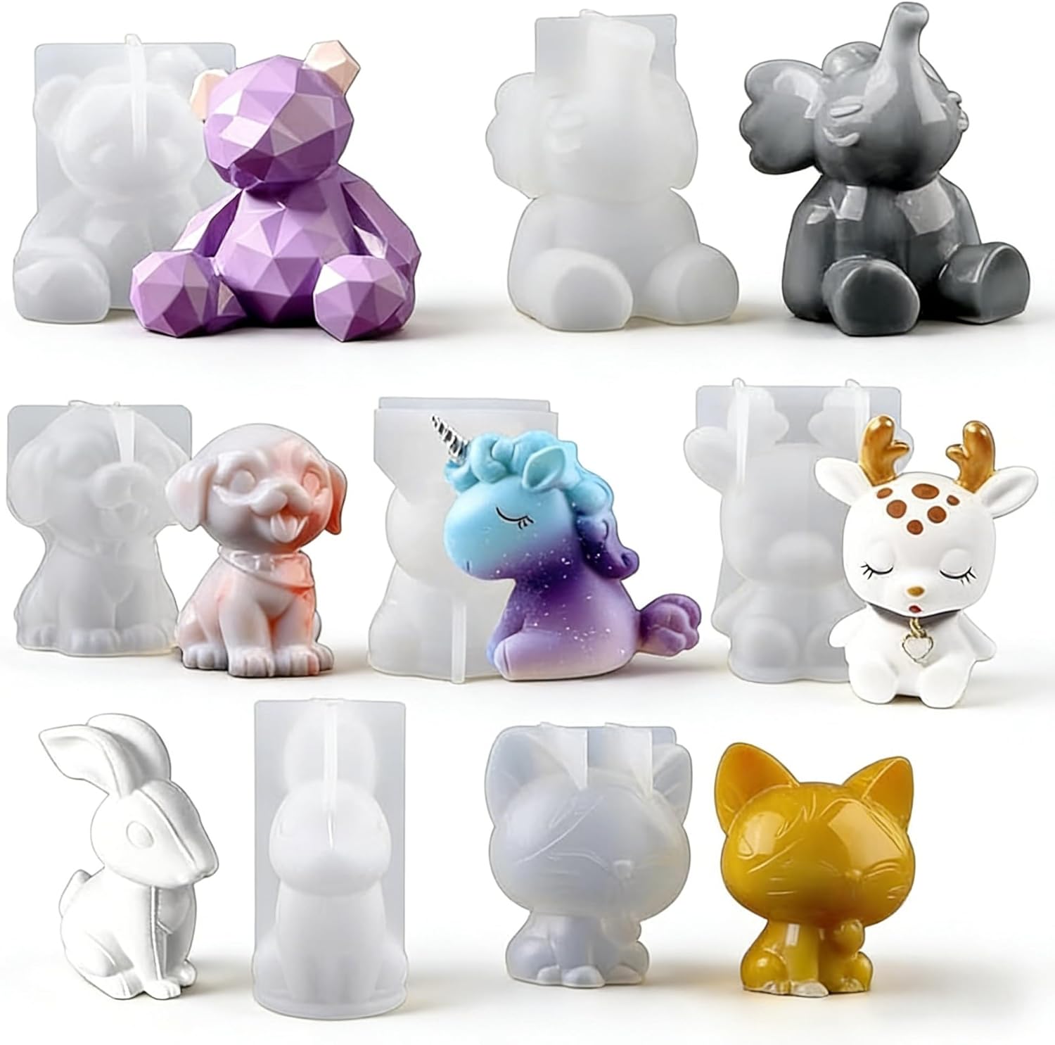 Moules en Silicone Animaux EPODA — Donnez vie à une ménagerie déco unique et moderne !