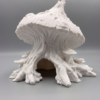 decoration-paludarium-champignon-blanc Décoration paludarium avec champignon brut à peindre vu de profil avec ses excroissances organiques.