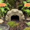 Cachette grotte terrarium reptile motif maori à peindre en PLA haute résolution.