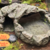 cachette-ecuelle-terrarium-reptile-a-peindre Cachette avec écuelle terrarium à peindre, un abri 2-en-1 imitation roche naturelle pour reptiles et amphibiens.