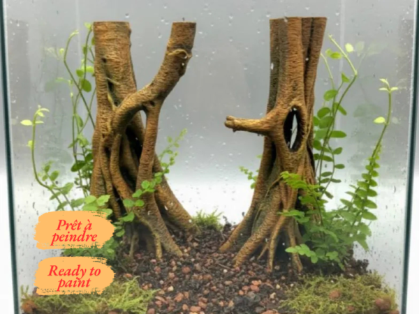 decor-arbre-terrarium-tropical Décor arbre terrarium tropical à peindre en PLA avec texture d'écorce très réaliste.