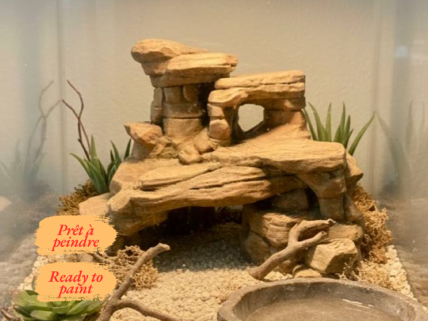 decor-canyon-rock-terrarium-peint Décor Canyon Rock terrarium à peindre, formation rocheuse réaliste pour reptile et amphibien.