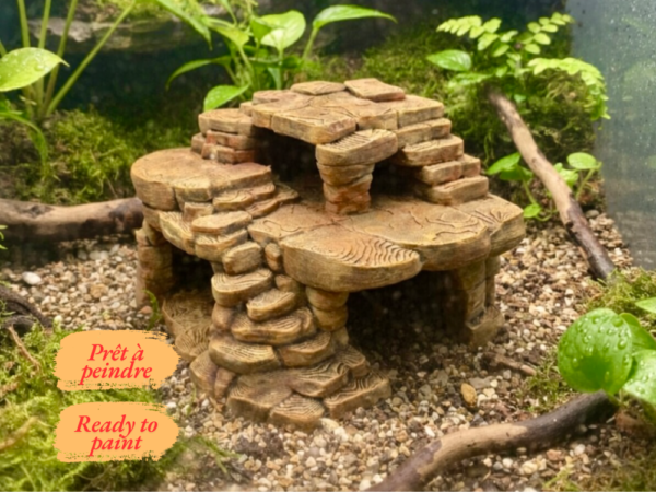 decor-roche-savane-terrarium-reptile Décor roche savane terrarium reptile à peindre, aménagement multiniveaux pour environnement désertique.