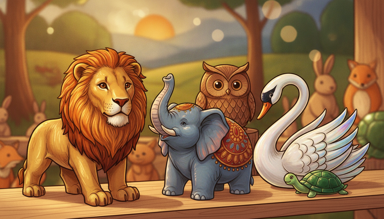 Les types de figurines animaux disponibles