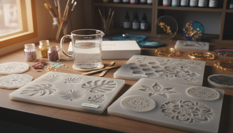 Moules silicone pour objets décoratifs en résine