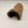 tunnel-ecorce-resine-brute-kit-peindre Kit de décoration brut aspect demi-tronc d'arbre en polymère beige prêt à peindre pour aquariophilie et reptiles.