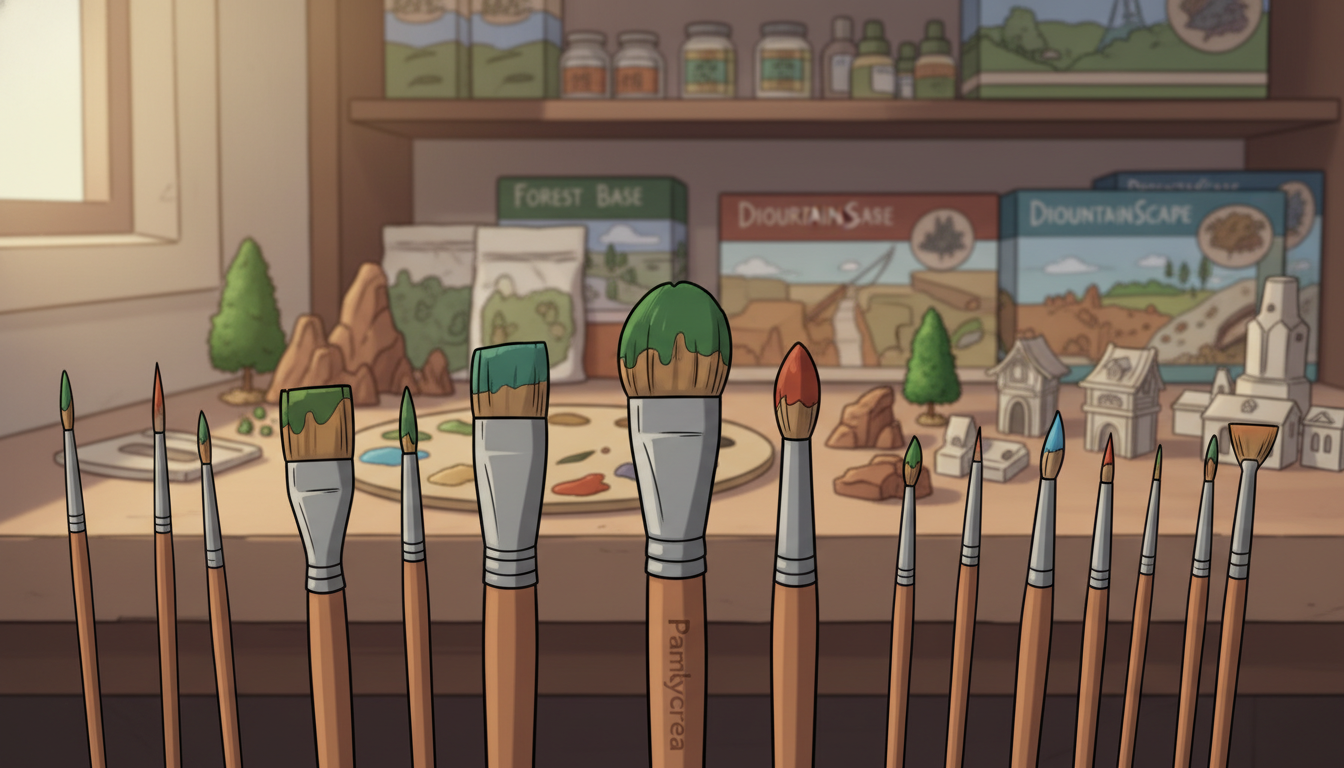 Pinceaux pour diorama