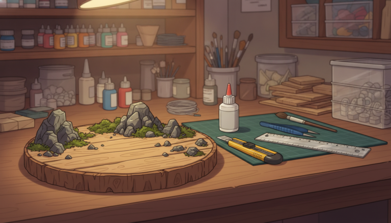 Créer un socle solide pour diorama