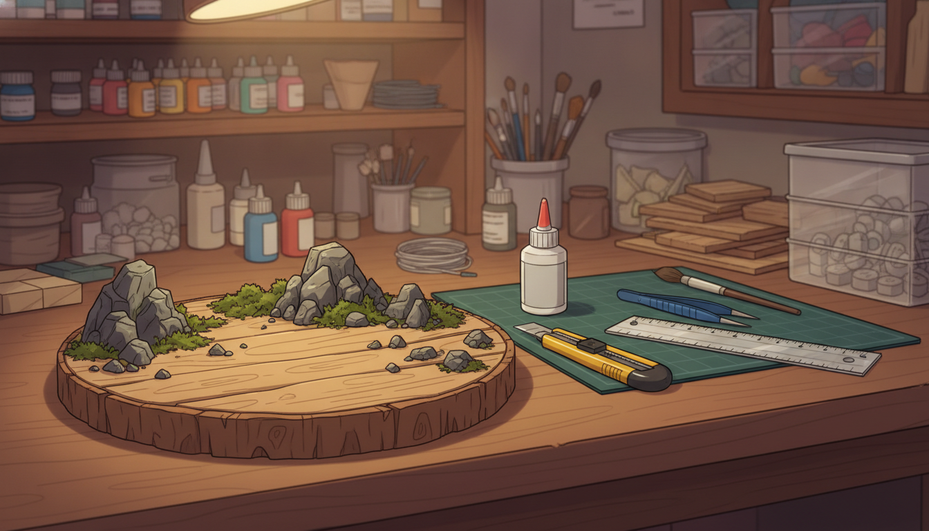 Créer un socle solide pour diorama