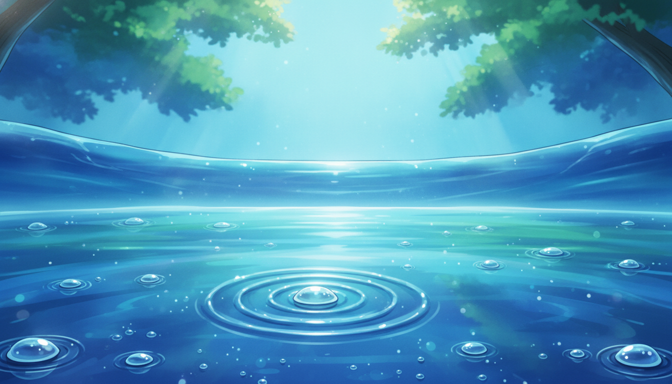 Eau réaliste avec résine