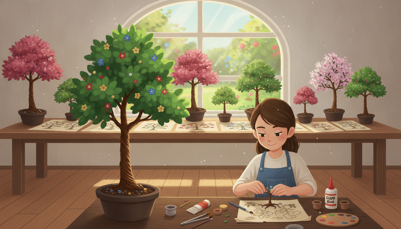 Fabriquer des arbres miniatures