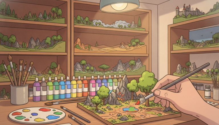 guide Peinture acrylique pour diorama