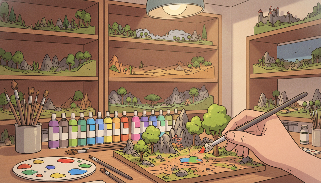guide Peinture acrylique pour diorama