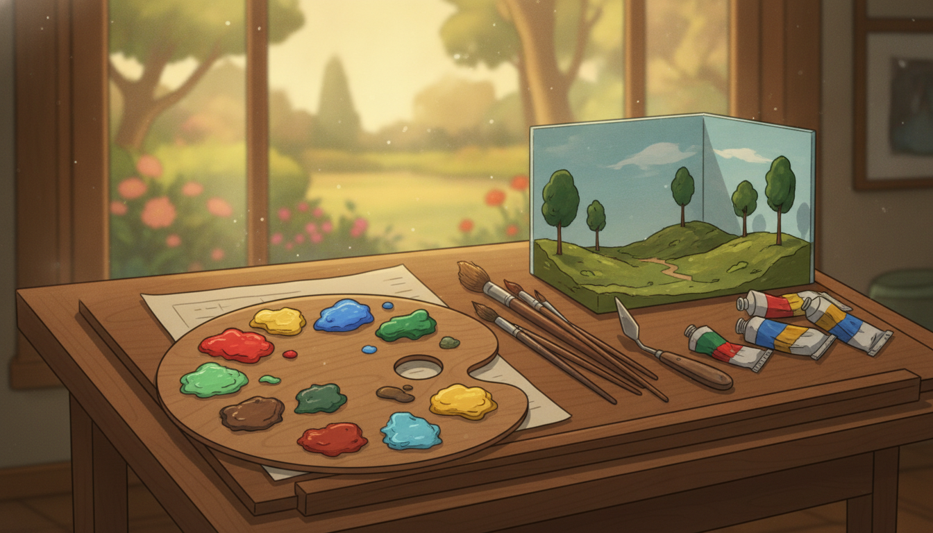 Peinture à l’huile pour diorama