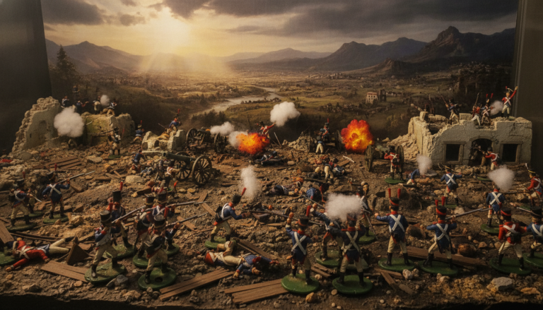 Diorama bataille réaliste