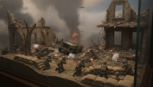 Diorama WW2 réaliste