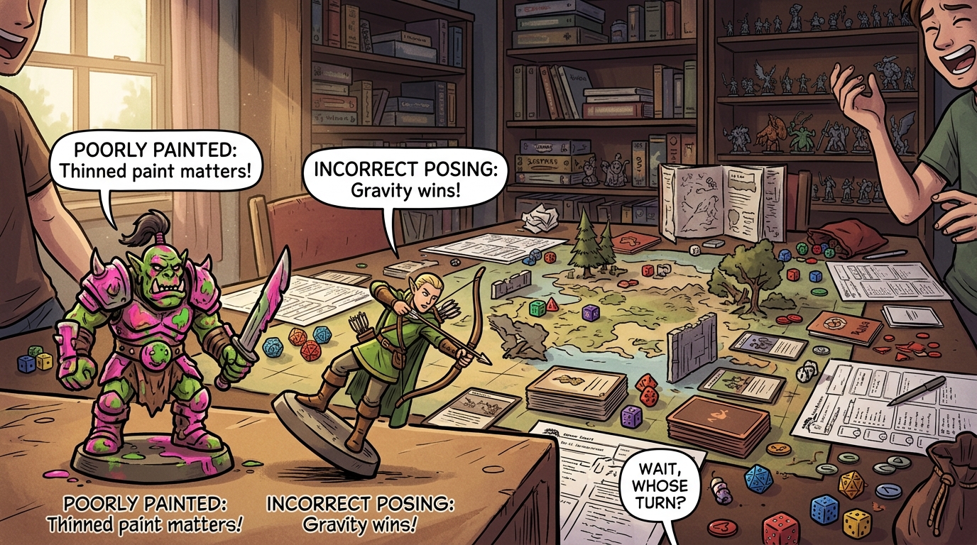 Les erreurs courantes avec les figurines tabletop