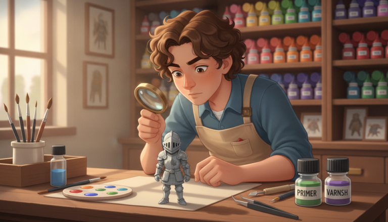 Préparer une figurine avant peinture