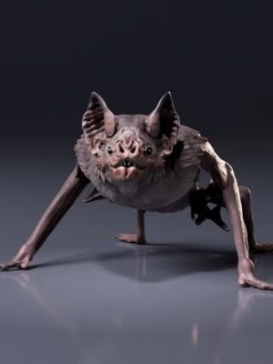 Figurine à peindre Chauve-souris Vampire Terrestre Impression Résine Échelle 1/2 Pamkycréa