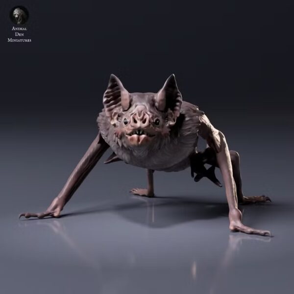 figurine-chauve-souris-vampire-face Figurine à peindre Chauve-souris Vampire Terrestre Impression Résine Échelle 1/2 Pamkycréa