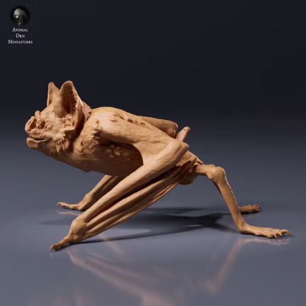 common_vampire_bat_3_11zon Figurine à peindre Chauve-souris Vampire Terrestre Impression Résine Échelle 1/2 Pamkycréa